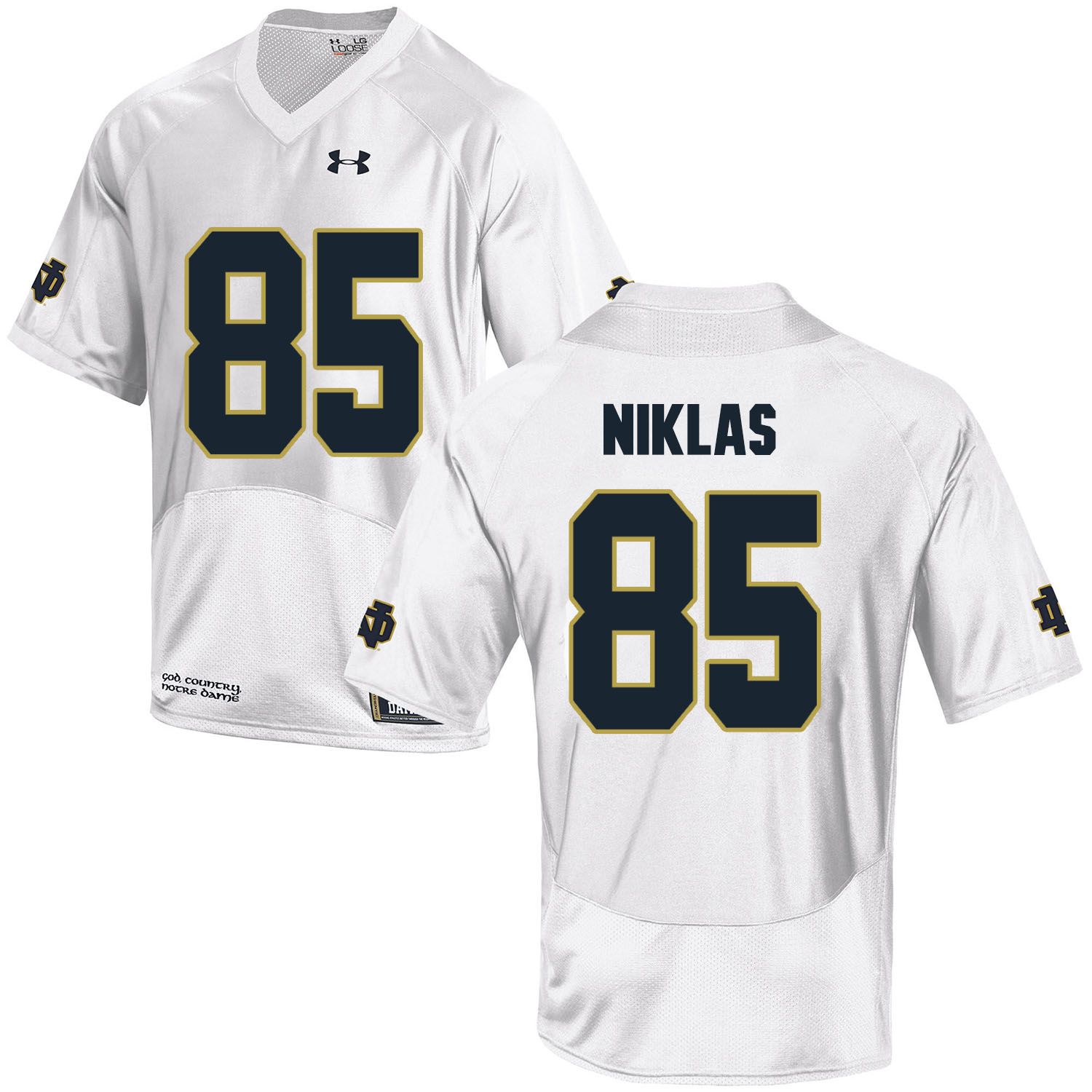 Men Norte Dame Fighting Irish #85 Niklas White Customized NCAA Jerseys